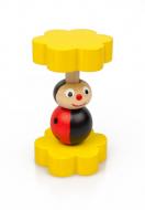 Marienkäfer Holzrassel handgefertigtes Holzspielzeug für Kleinkinder