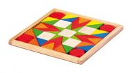 Mosaik Design mit 45 Holzbausteinen in verschiedenen geometrischen Formen ab 3 Jahren