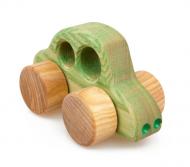 Holzauto Beetle, grün - ökologisches Holzspielzeug nach Waldorf Art für Kleinkinder