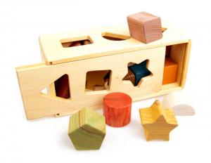 Öko Steckkasten - Montessori Holzspielzeug für Kleinkinder