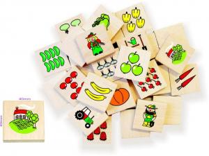 Memo Spiel Bauernhof - Holzlegespiel für Kleinkinder