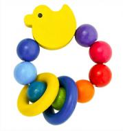 Rassel Entlein - Babyspielzeug aus Holz