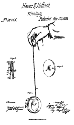 Spielzeug Jo-Jo Patent 1866