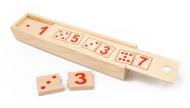 Montessori Lernspiel Domino Zahlen im Holzkasten