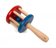 Traditionelle Holzrassel handgefertigtes Holzspielzeug für Kleinkinder