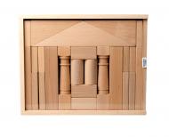 Набор из 24 деревянных кубиков Античный Храм 1 для детей от 1 года