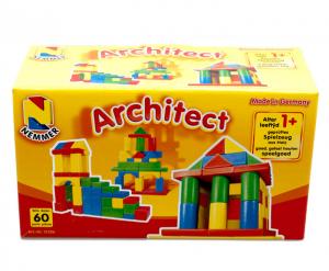 Bauklötze Architect bunt 60 Stück in verschiedenen Farben und Formen ab 1 Jahr