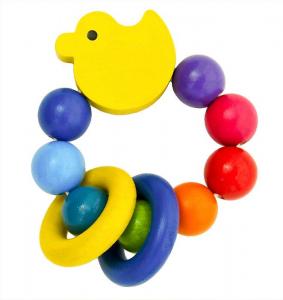 Rassel Entlein - Babyspielzeug aus Holz