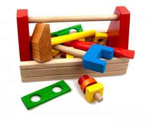 Holzspielzeug Werkzeugkiste Hobby-Box