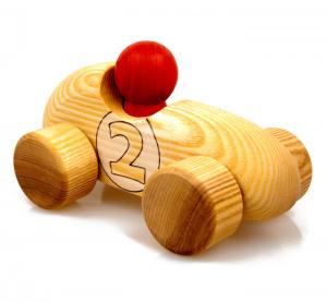 Ökologisches Kinderspielzeug Sportwagen aus Holz